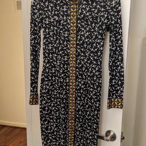 Diane von Furstenberg airplane print dress--sz 2